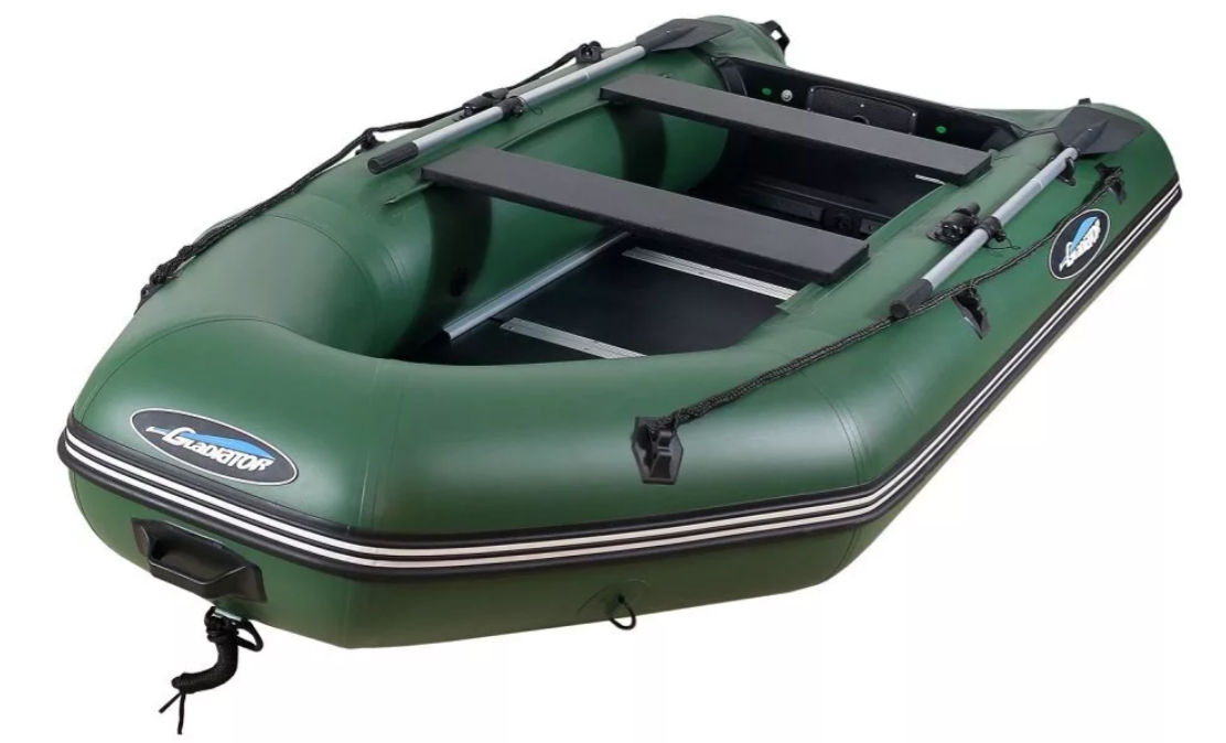 МОТОРНО-ГРЕБНАЯ ЛОДКА ПВХ GLADIATOR А 340 ТК С ФАНЕРНЫМ ПОЛОМ в Уфе