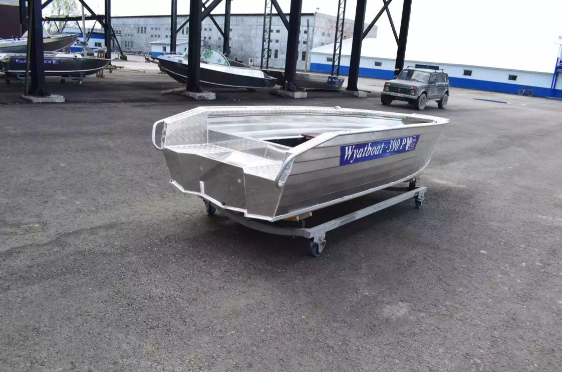 Алюминиевая лодка Wyatboat-390Р Увеличенный борт в Уфе