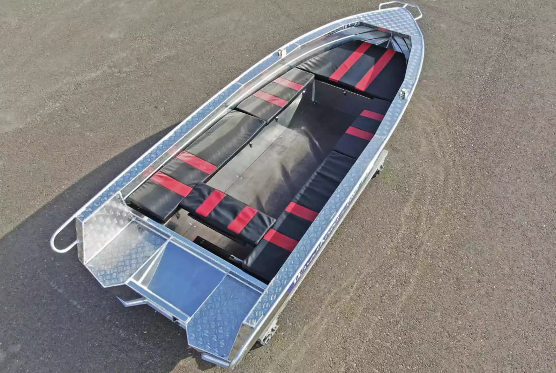 Алюминиевая лодка Wyatboat-390РМ увеличенный борт в Уфе