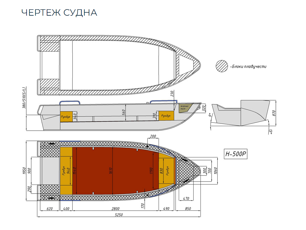 Алюминиевая лодка Неман-500 P в Уфе
