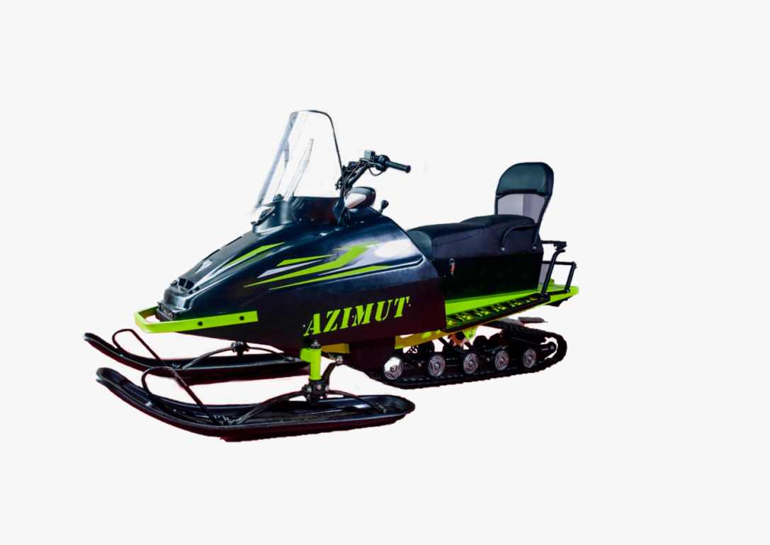 Миниснегоход Бурлак Азимут 20 л.с. , эл.запуск, реверс, тормоз гидравл, капот черный в Уфе