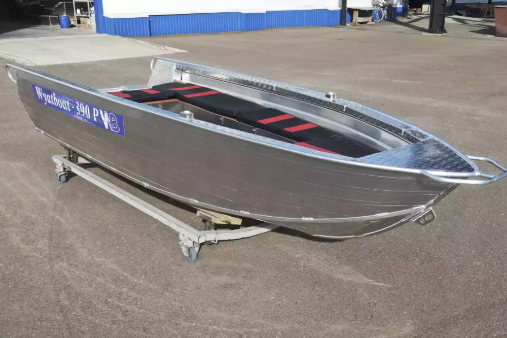 Алюминиевая лодка Wyatboat-390РМ увеличенный борт в Уфе