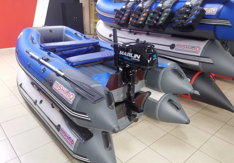 КОМПЛЕКТ ЛОДКА MISHIMO LITE 315 + МОТОР 5л.с в Уфе