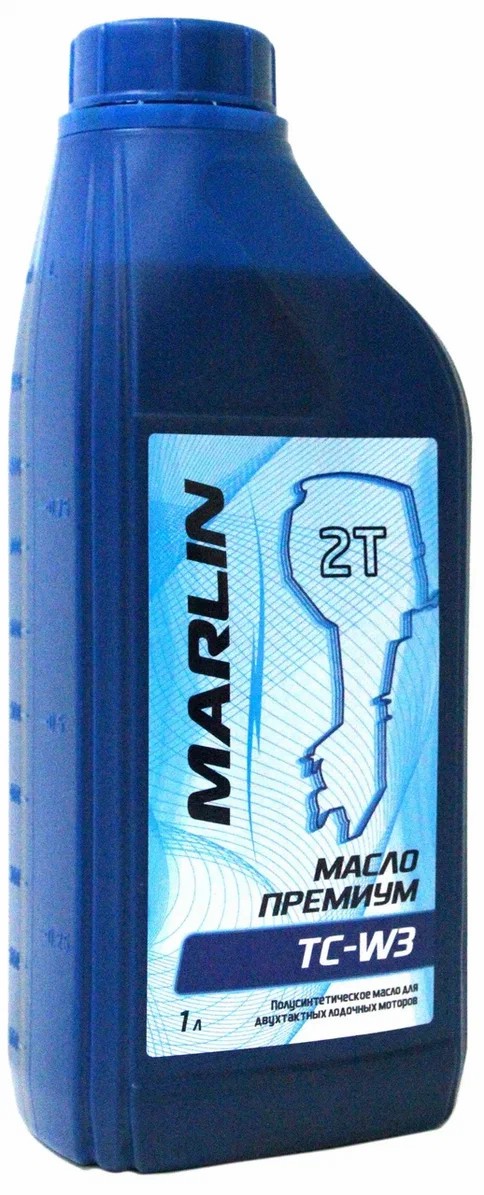 МАСЛО ПОЛУСИНТЕТИЧЕСКОЕ MARLIN ПРЕМИУМ 2Т, TC-W3, 1 ЛИТР в Уфе
