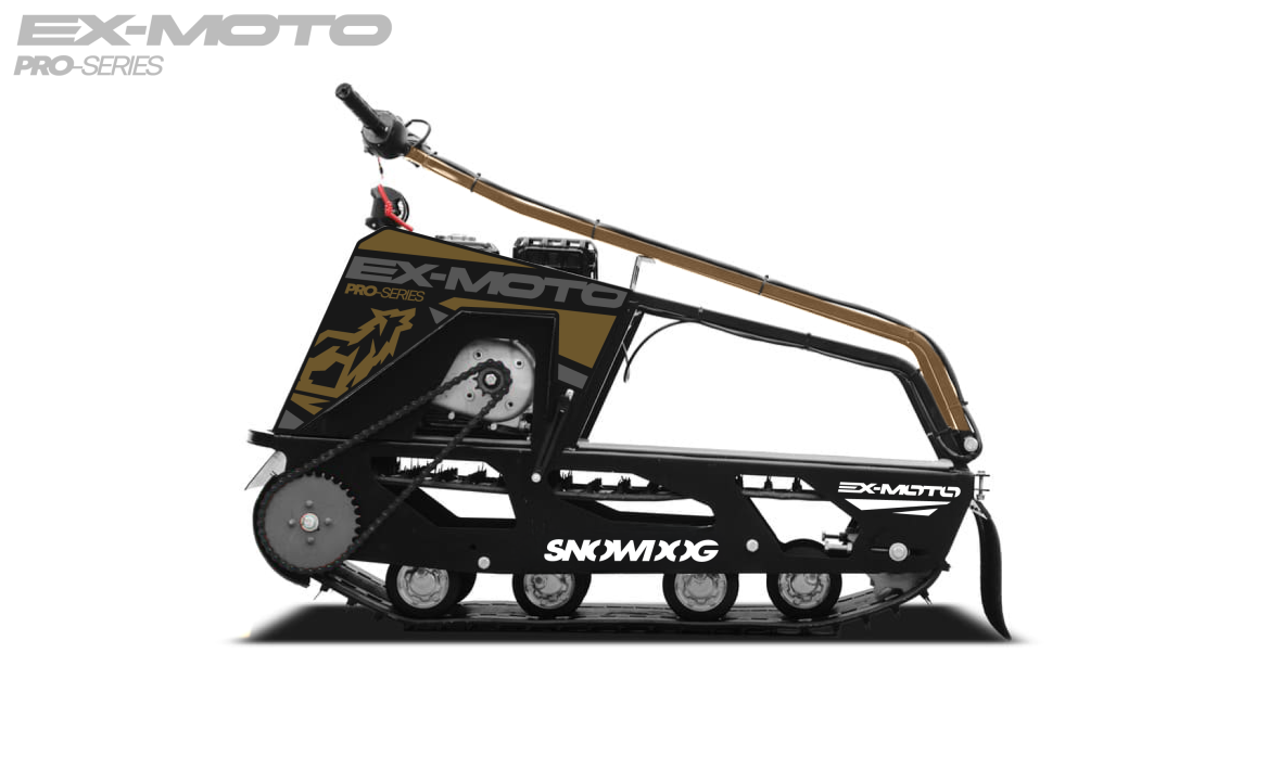 Мотобуксировщик EX-MOTO SNOWDOG S380 8л.с. в Уфе