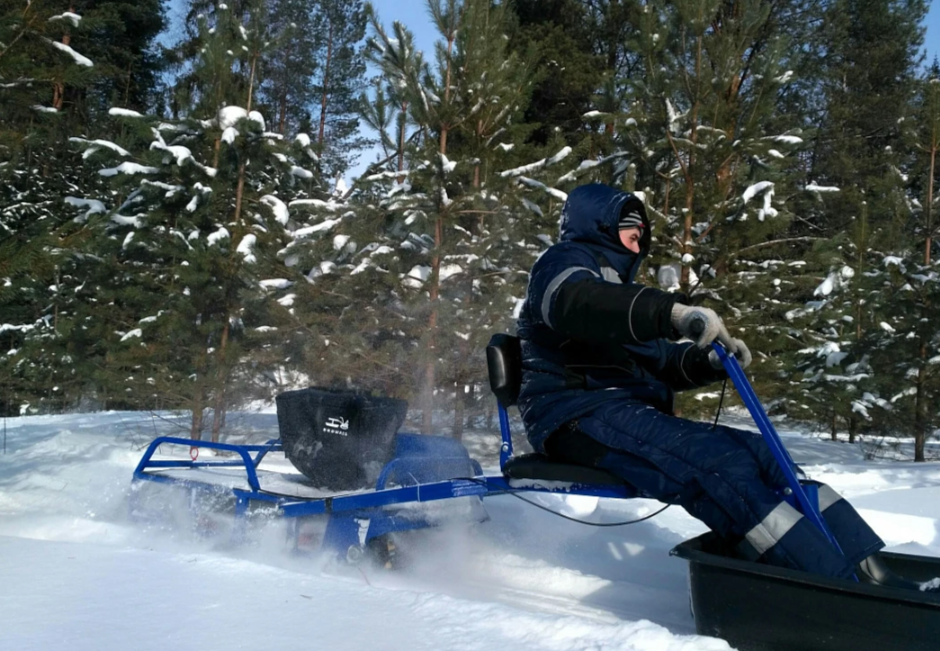 Мотобуксировщик толкач Альбатрос-XL8 с модулем. Без фары, тележки в Уфе