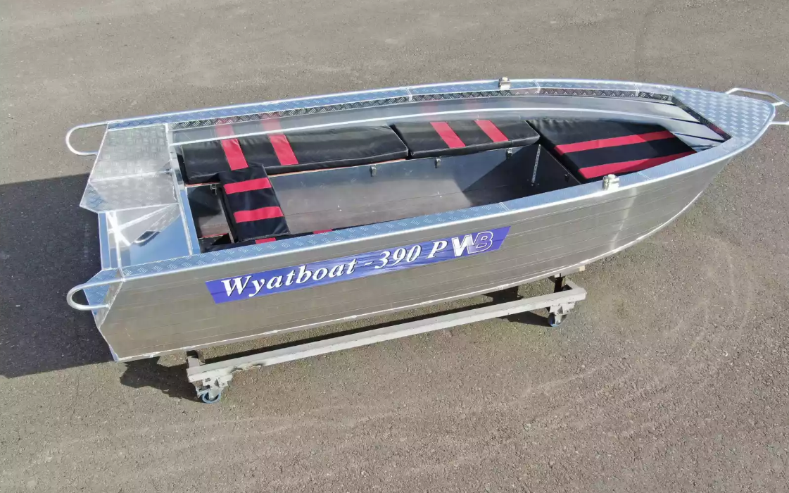 Алюминиевая лодка Wyatboat-390РМ увеличенный борт в Уфе