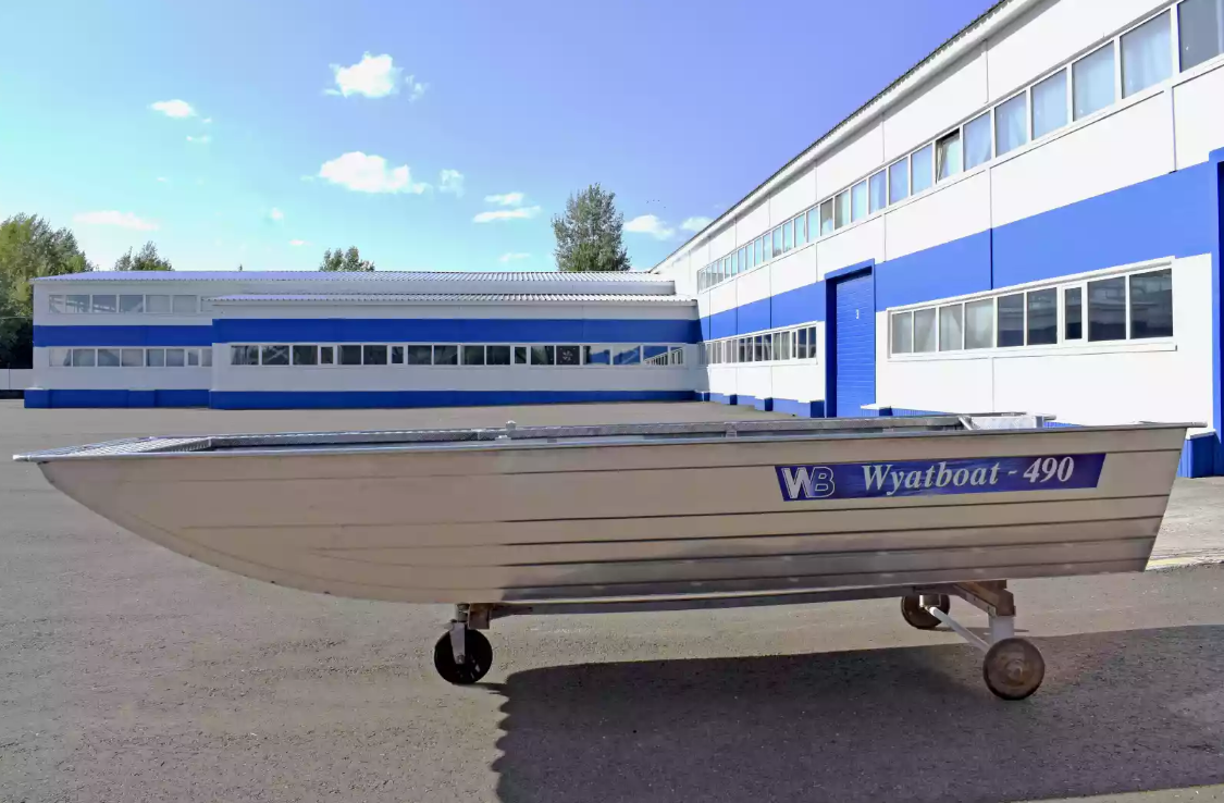 Алюминиевая лодка Wyatboat-490 Jonboat в Уфе