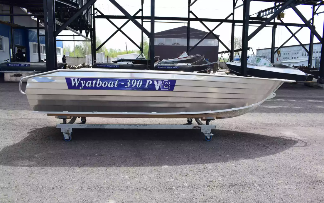 Алюминиевая лодка Wyatboat-390Р Увеличенный борт в Уфе