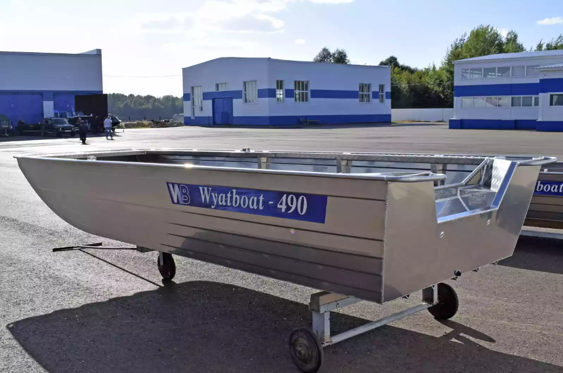 Алюминиевая лодка Wyatboat-490 Jonboat в Уфе