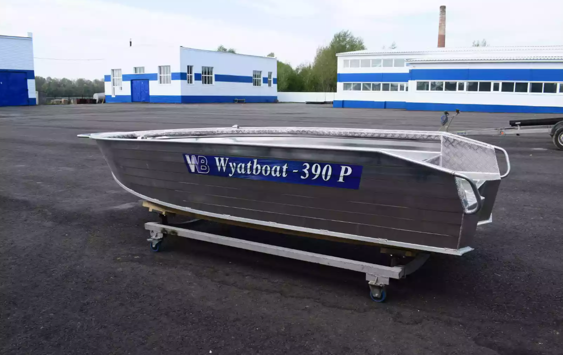 Алюминиевая лодка Wyatboat-390Р Увеличенный борт в Уфе