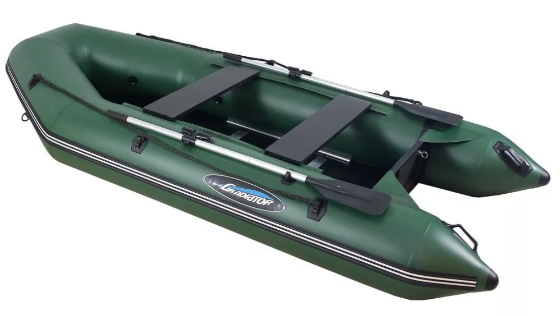 МОТОРНО-ГРЕБНАЯ ЛОДКА ПВХ GLADIATOR А 340 ТК С ФАНЕРНЫМ ПОЛОМ в Уфе