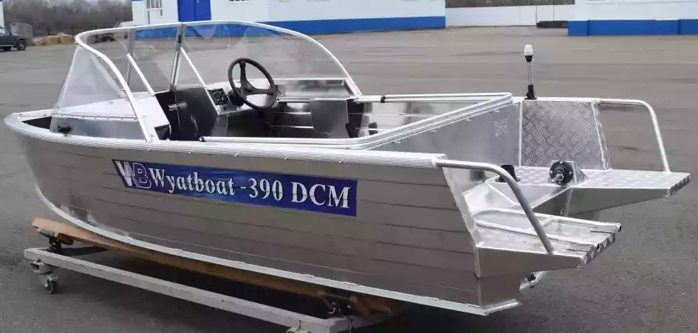 Алюминиевая лодка Wyatboat-390 DCM Увеличенный борт в Уфе