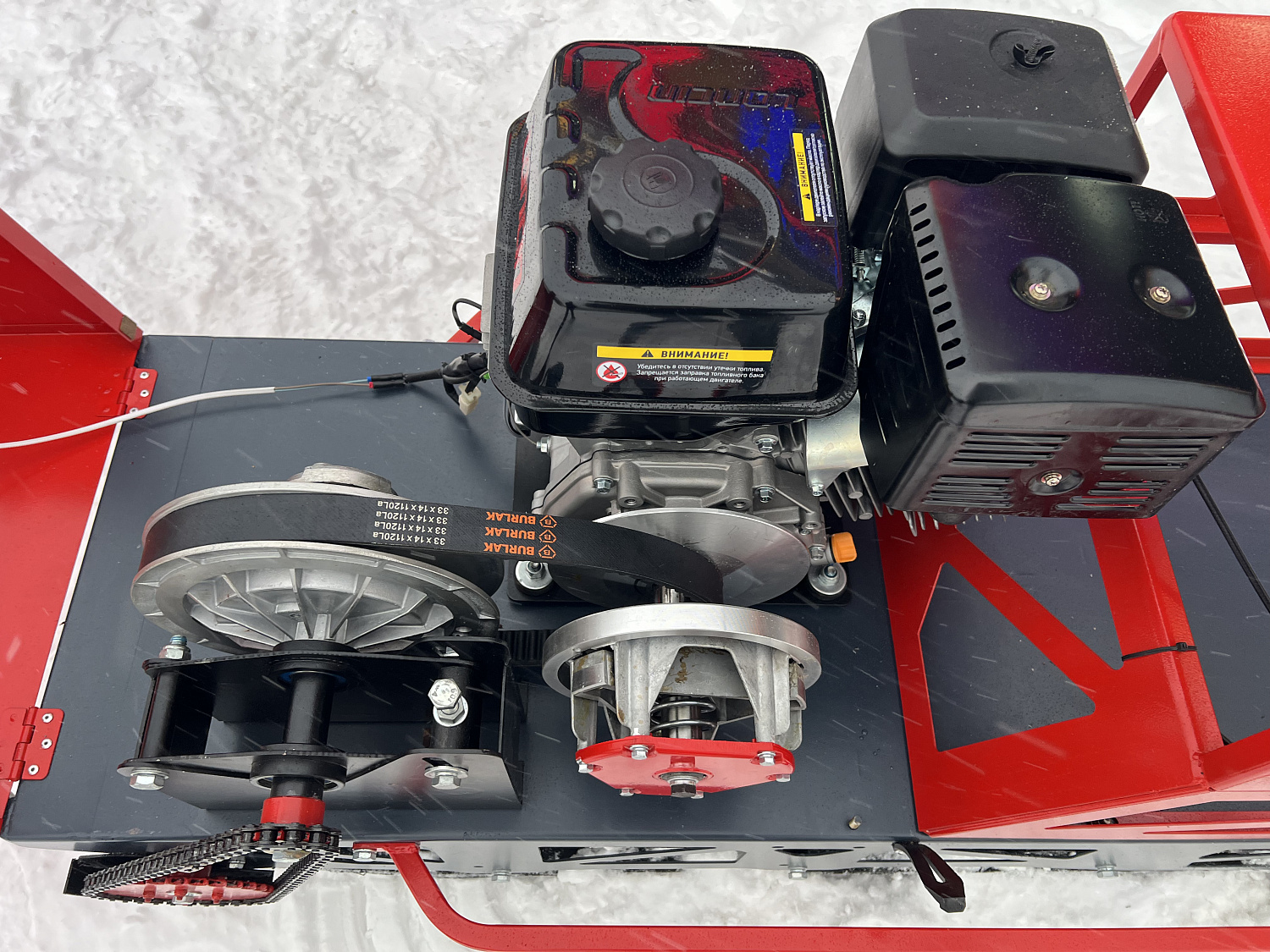 Мотобуксировщик EX-MOTO SNOWDOG S500 15л.с в Уфе