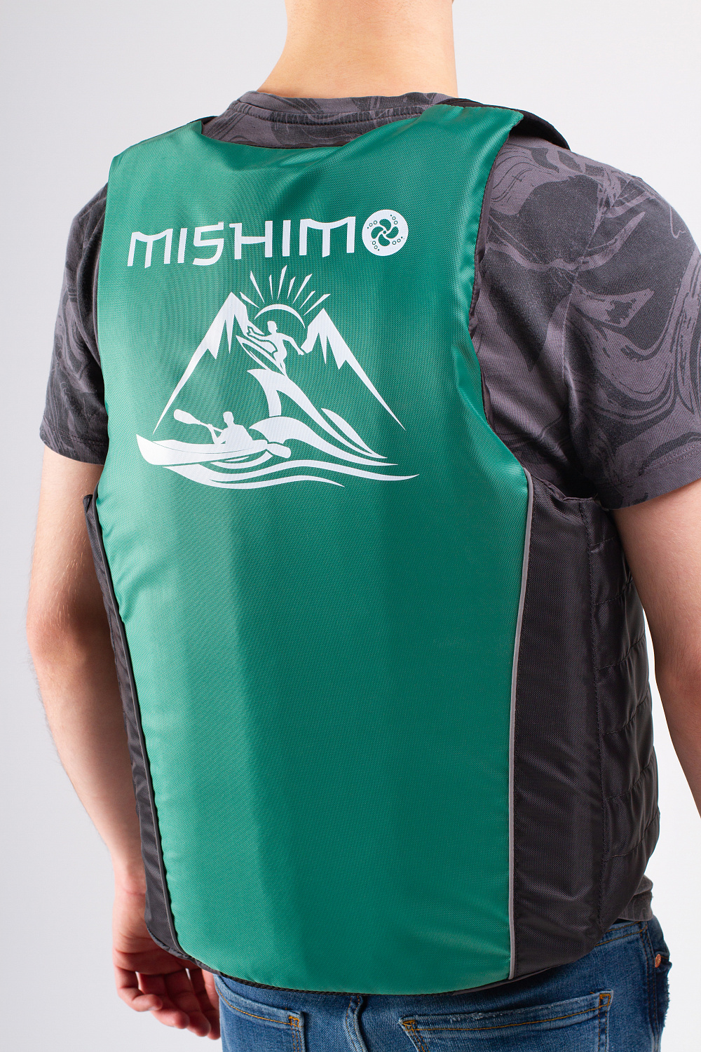 Жилет спасательный MISHIMO PRO Премиум качества Черно-зеленый в Уфе