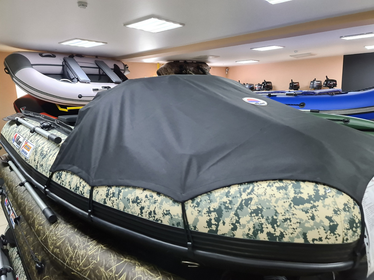 КОМПЛЕКТ НОСОВОГО ТЕНТА К ЛОДКЕ SMARINE AIR MAX 380 ЧЕРНЫЙ в Уфе