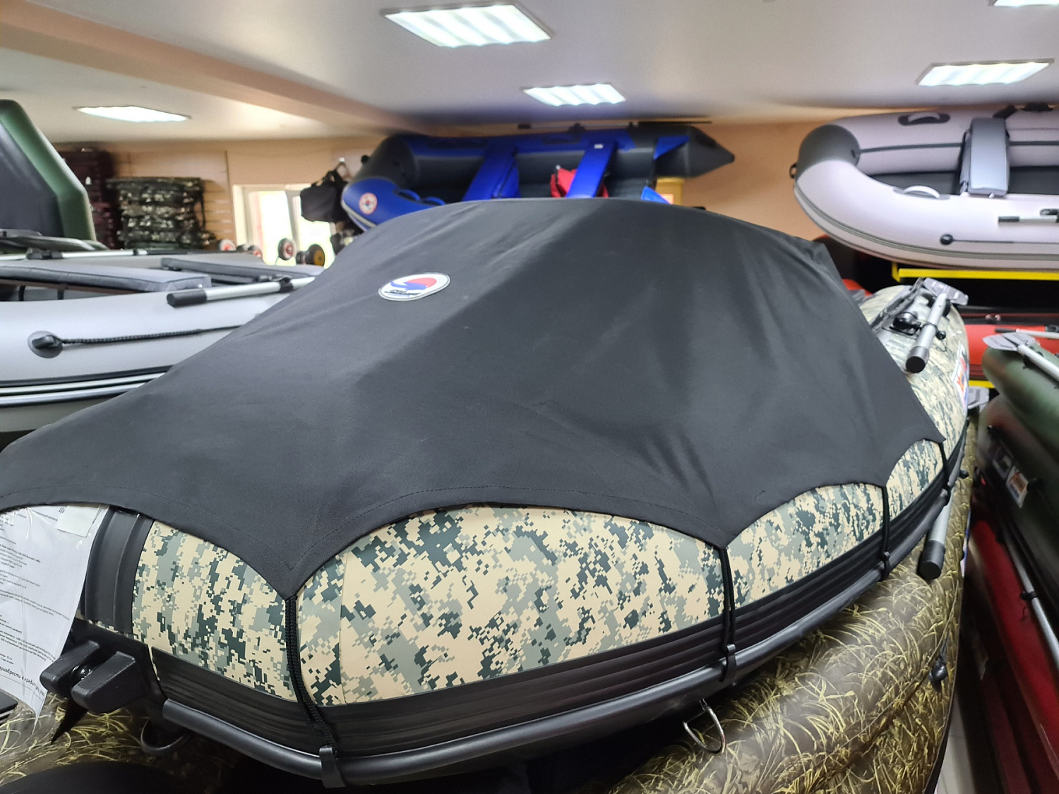 КОМПЛЕКТ НОСОВОГО ТЕНТА К ЛОДКЕ SMARINE AIR MAX 380 ЧЕРНЫЙ в Уфе